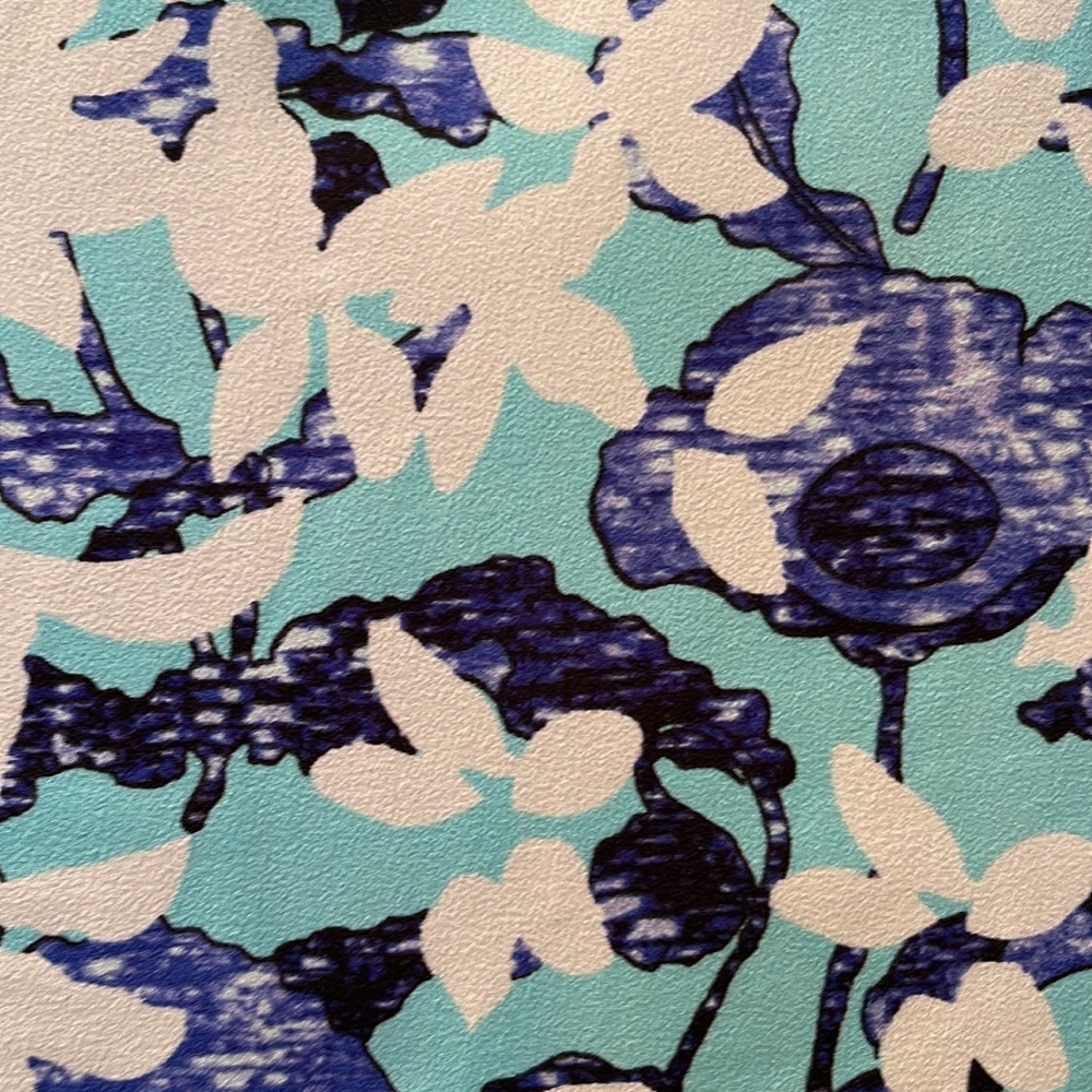 Peter Pilotto for Target Blue Button Down with Lace Sleeves - Picture 6 of 6